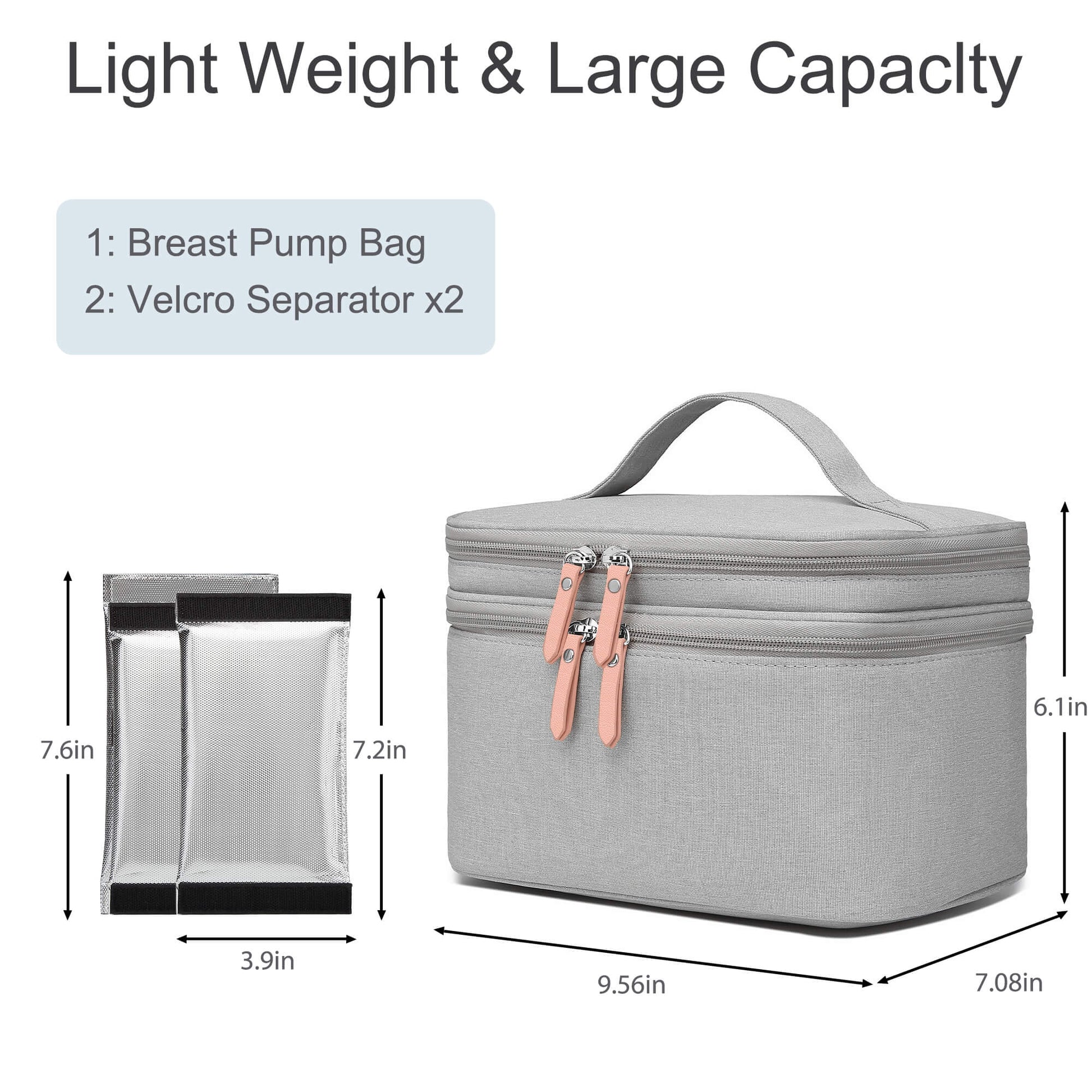 V-COOOL Wearable Breast Pump Bag Compatible with Willow Elvie Hands-Free  Pumps, Carrying Case for Work Mom, Breastfeeling Pump Bag Adjustable Velcro