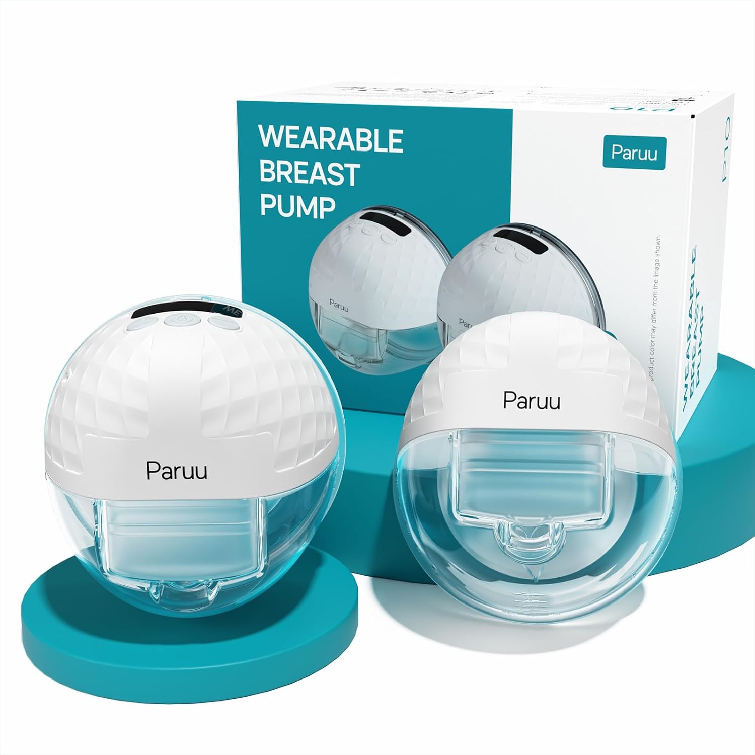 Paruu P10 Hands-Free Breast Pump Wearable – 2 Count – White