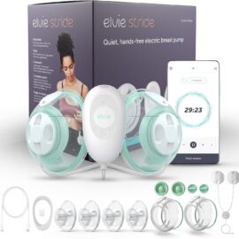 Elvie Stride Hospital-Grade, App-Controlled Breast Pump - Hands-Free