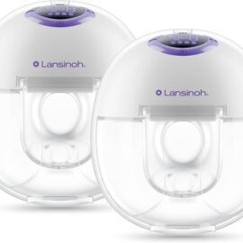 Lansinoh Discreet Duo Wearable Breast Pump, Hands Free Breast Pump