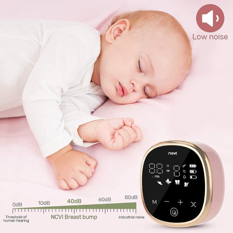 NCVI 8782 Electric Double Breast Pump – Portable Battery Powered