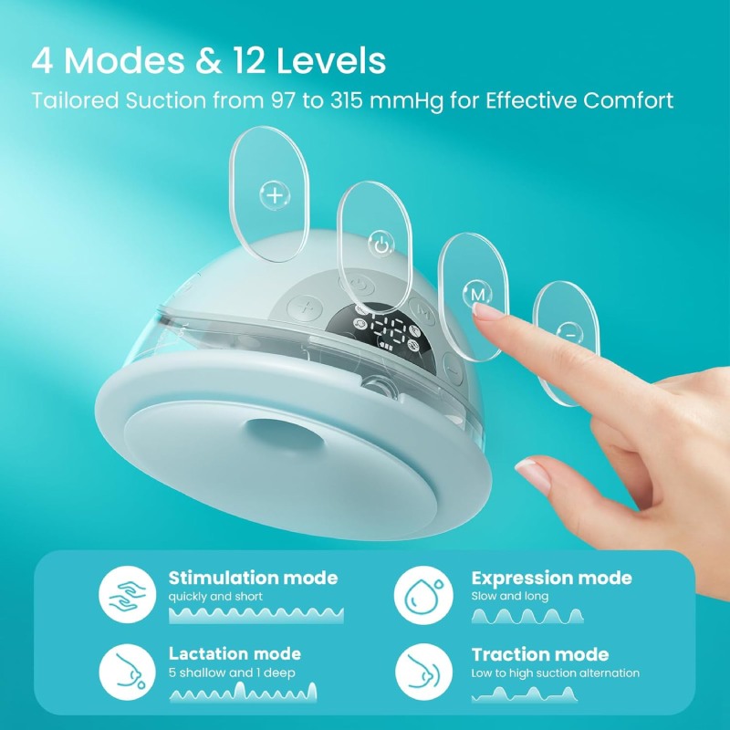 Paruu P20 Hands-Free Wearable Electric Breast Pump