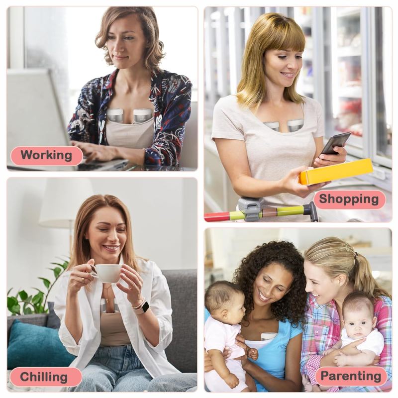 Saglve ABP-1506 Wearable Breast Pump _ Double Hands