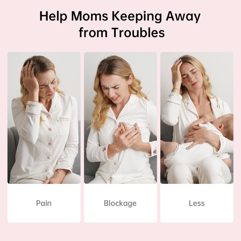 TSRETE Double Wearable Electric Breast Pump 6oz – Hands-Free