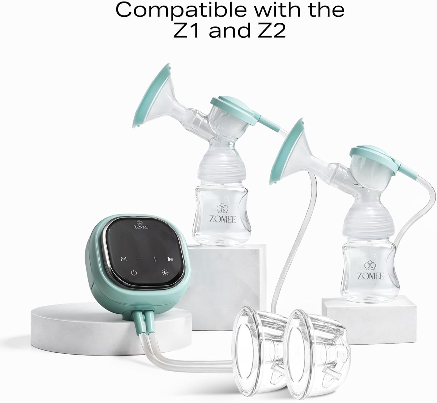 Zomee Hands-Free Collection Cups – 8oz Capacity – Includes 19mm