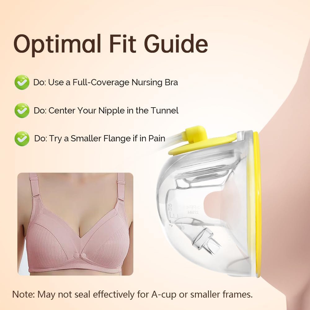 Hands-Free Collection Cups Compatible with Spectra S1 S2 S9, Replace Breast Pump Kits Compatible